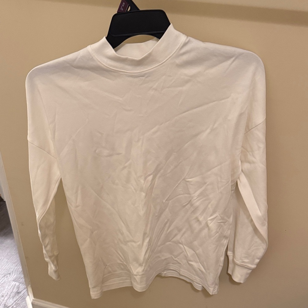 Massimo Dutti White Turtleneck Sweater